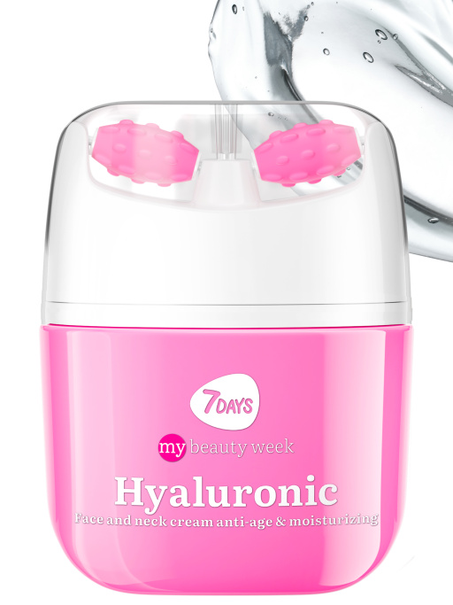 Крем для лица увлажняющий, гиалуроновый, массажер 2В1