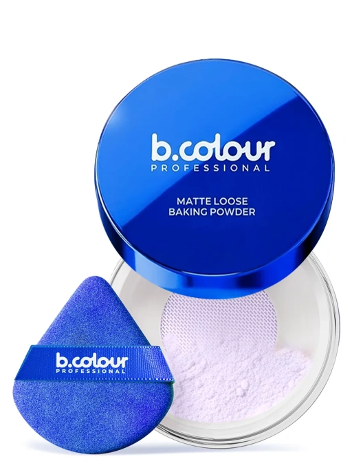 Пудра для лица матирующая фиолетовая GLOW BAKE 01 Lavender