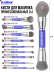 Кисть для макияжа лица профессиональные 01 Синяя B.COLOUR PROFESSIONAL