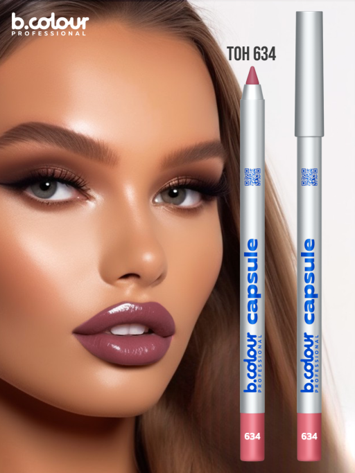 Карандаш для губ стойкий / 634 (розово-бежевый), B.COLOUR PROFESSIONAL CAPSULE