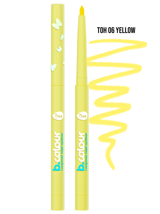 Карандаш для глаз каял стойкий / 06 YELLOW