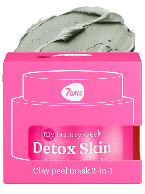 Глиняная маска для лица очищающая 2-в-1 DETOX SKIN