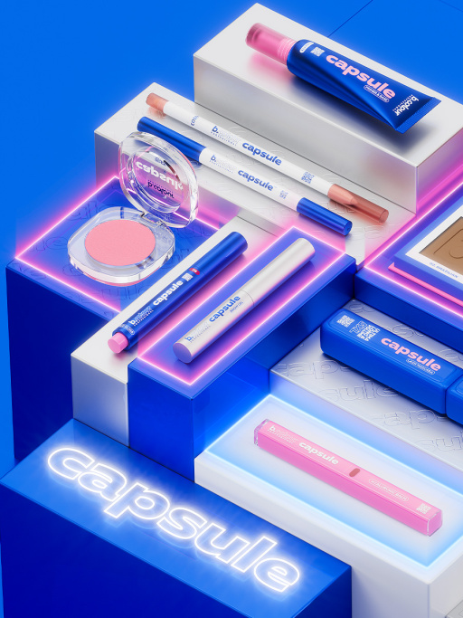 Палетка для лица и глаз контурирующая 02, B.COLOUR PROFESSIONAL