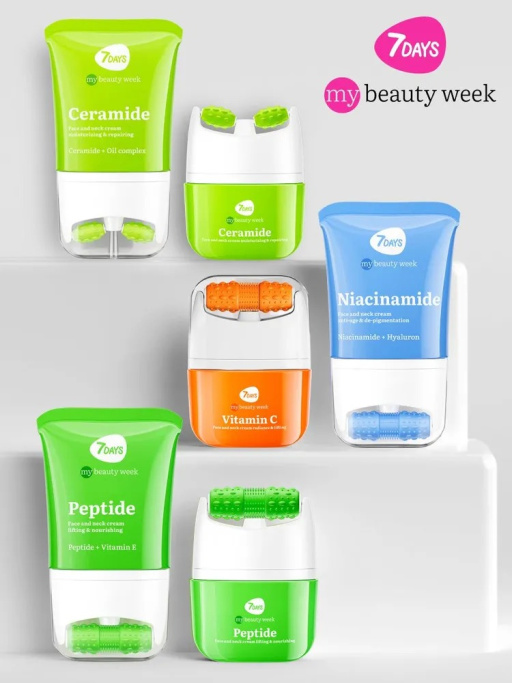 Крем для лица, массажер для лица 2в1