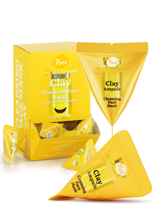 Маска для лица очищающая CLAY 25 шт.